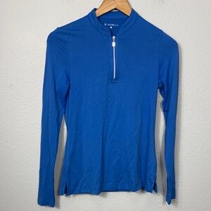 Sofibella‎ Long Sleeve Zip-Up Top